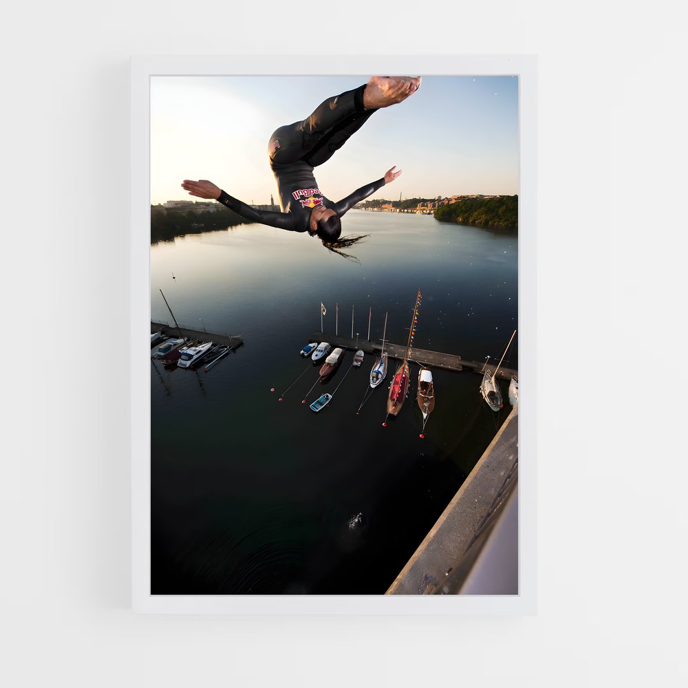Poster Plongeon Libérateur – affiche Plongeon de falaise (vue 3)